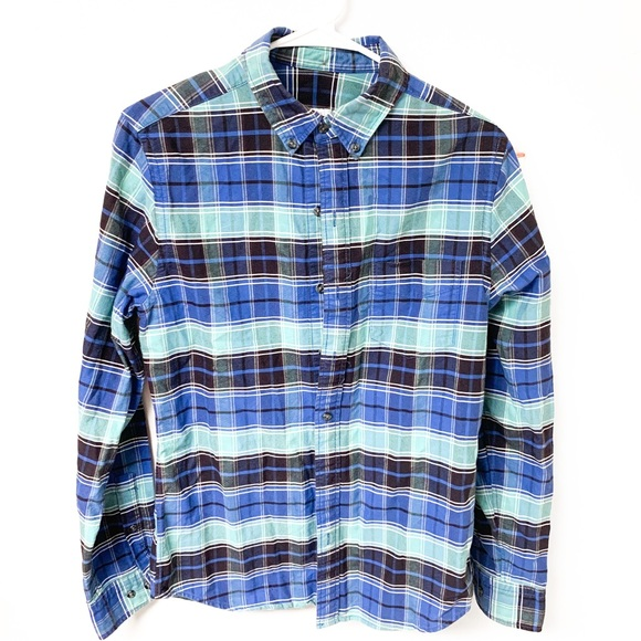 Fossil Other - Fossil 100%‎ Cotton Plaid Button Down Size Small